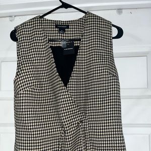 NWT Club Monaco Houndstooth Sweater Mini Dress